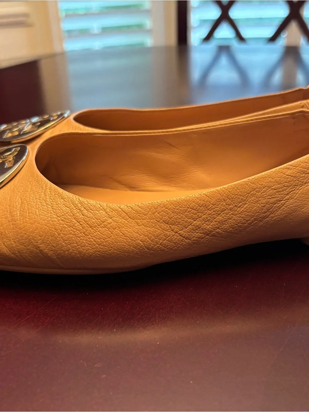 Tory Burch Logo Ballet Flats